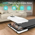 thumbnail image 4 of Walking Pad 2 in 1 Under Desk Treadmill,Running Jogging Machine with Remote Control for Home Office,Running Area 16.14*39.37 inches,Lightweight Portable Desk Treadmill Installation Free（White）, 4 of 7
