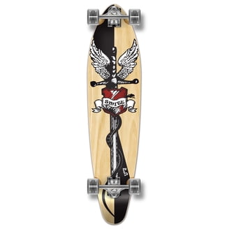 Yocaher Pintail Wave Longboard Complete – 40" Maple Deck, 70mm Wheels, Abec 7 Bearings