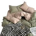 thumbnail image 2 of YAOMOBB Housse de Couette Inoffensive Drap Housse de Couette Ensemble Format Grand Couette Ultra Douce Résistante à l'Usure Taie d'Oreiller, 2 of 7
