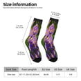 thumbnail image 2 of Daiia butterflies and Gardens Print Crew Socks – Soft Breathable Long Socks for Men & Women, Moisture-Wicking & Comfortable Daily Wear Socks, One-Size Fits Most (US 5-11), 2 of 6