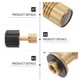 thumbnail image 3 of LOVEVER Portable Bunsen Burner for Home Use with Brass Material and Gas Flow Adjustment 5 Inches, 3 of 8