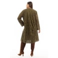 thumbnail image 3 of June & Vie Women's Plus Size Eyelet Midi Shirtdress, 3 of 5