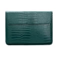 thumbnail image 1 of Bolso de la caja del estilo de la solapa del cuero sintético del grano del cocodrilo, caja de la manga del soporte del ordenador portátil de 13 pulgadas, funda protectora del ordenador portátil, 1 of 5