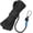 Black, variant on Nylon Anchor Rope with Hook,1/4" x49ft Hollow Braided Polypropylene Cord Floating Line Boat Ropes,[for Docking Pool]-Green