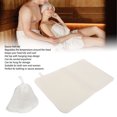 thumbnail image 4 of Almohadilla de fieltro para sauna gorro de sauna absorbente de agua blanco para baño, 4 of 8