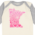 thumbnail image 4 of Inktastic Minnesota Silhouette Mandala Boys or Girls Long Sleeve Baby Bodysuit, 4 of 5