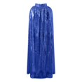 thumbnail image 6 of AWZXDE Girls Glitter Lace Cape Shawl Wrap Party Dress Up Fairy Tale For Kids Dress Shawl Wrap Blue,60, 6 of 7
