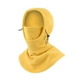 thumbnail image 2 of Unisex Autumn Winter Thermal Face & Neck Protection Headwear: Windproof, Warm, Integrated Design for Outdoor Cycling & Daily Use - Lightweight, Comfortable Fit, One Size (310-DT-02 Ginger Yellow), 2 of 6