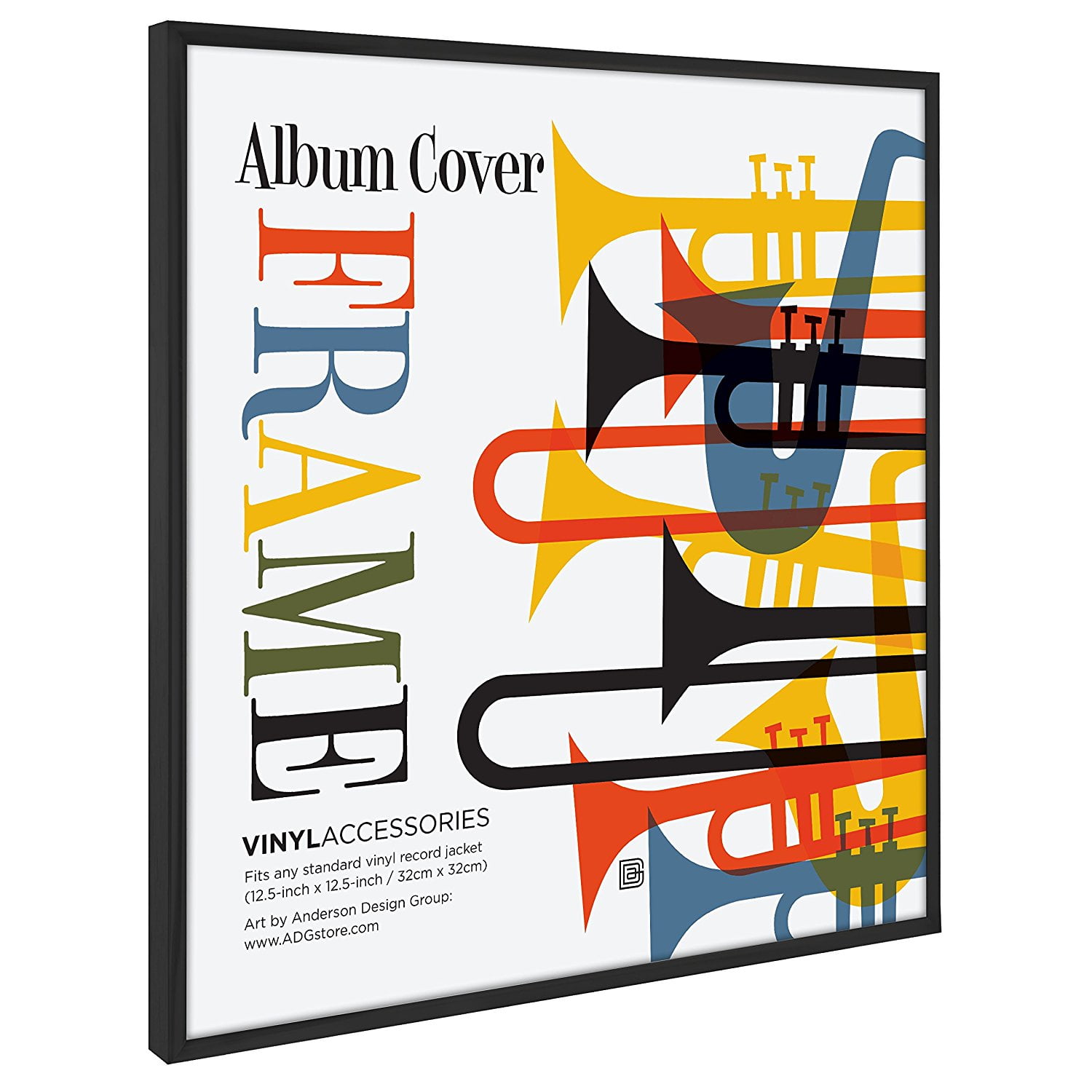 Americanflat 2 Pack Hanging Hardware Installed and No Assembly Required Top Rated Album Frame Display Album Covers 12.5x12.5 Album Cover Frame Easy to Use Album Frame
