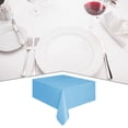 thumbnail image 3 of Disposable Tablecloth Home Hotel Restaurant Single Use Decorative Solid tablecloth disposable decorative Color Heat Insulation Table Cover, Sky Blue, 3 of 7