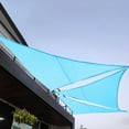 thumbnail image 2 of 10'x10'x10' Triangle Sun Shade Sail 98% Sun Shade Cloth Sand UV Block Waterproof Canopy Sunshade with 3 Shade Sail Rope for Patio Garden Yard Deck Pergola -Storage Bag Include, 2 of 3