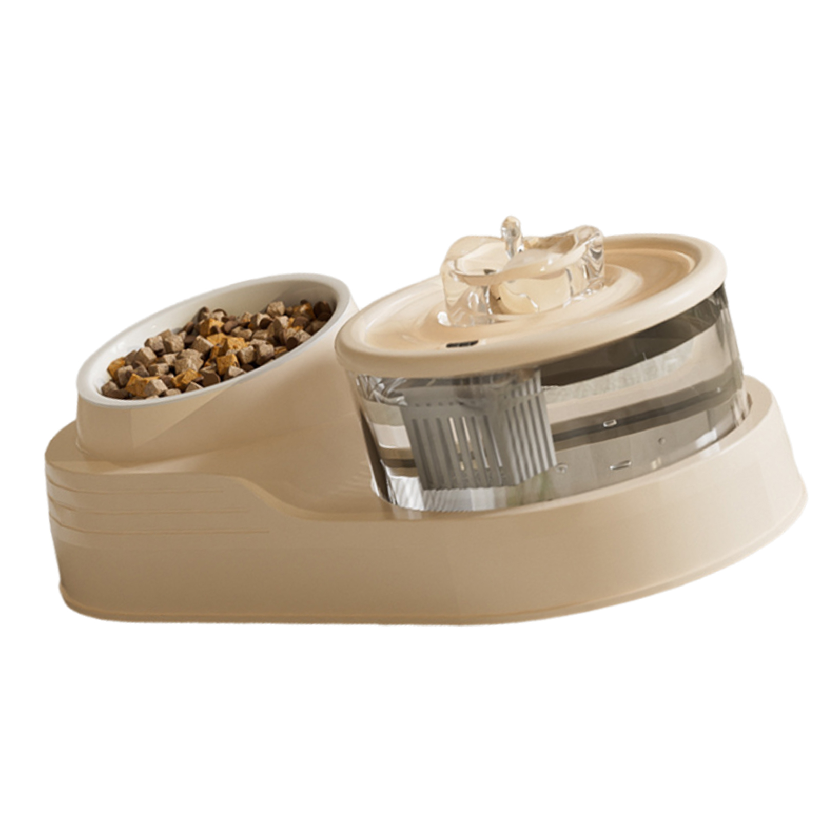 Dog Cats Water Dispenser Automatic Feeders Set Small Automatic Bowl Dispenser for Home or Travel
