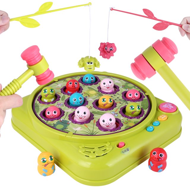Juego de golpear un topo para niños pequeños y niños, martilleo interactivo,