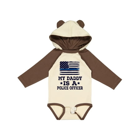 

Inktastic Daddy is a Police Officer Policeman Law Enforcement Gift Baby Boy or Baby Girl Long Sleeve Bodysuit