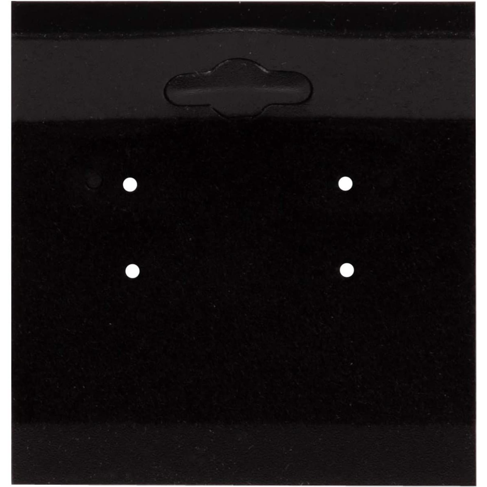 Black 2"x 2" Velvet Cards Display for Ear Studs 100 Earring Card Holder