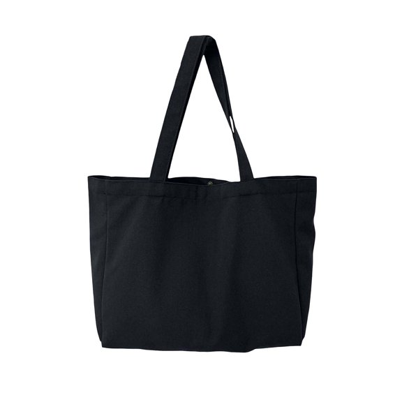 Mwjwdo Women's Solid Smooth Faux Leather Vintage Underarm Tote Bag, Casual Large Shoulder Purse for Everyday Errands Black