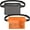 Black+Orange, variant on 2-Pack Waterproof Pouch with Adjustable Waist Strap, Waterproof Dry Bag, Keeps Cell Phones and Valuables Safe and Dry, Perfect for Kayaking, Beach, Camping and Swimming