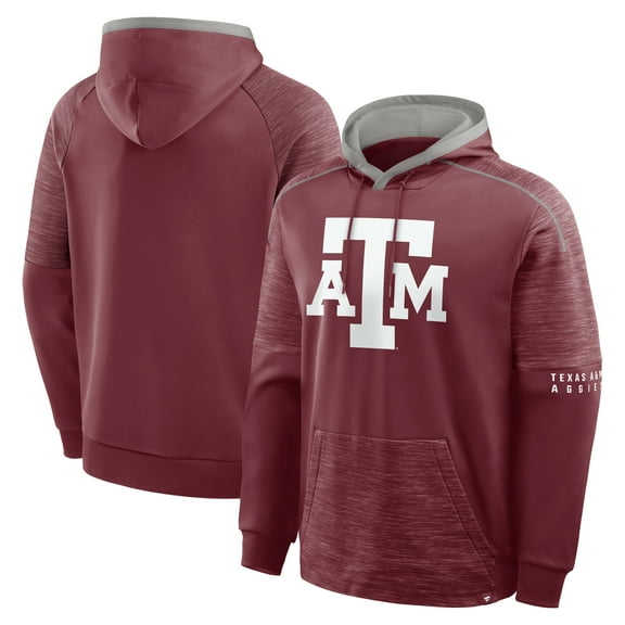 Men's Fanatics Maroon Texas A&M Aggies Quad Defender-Pullover Hoodie
