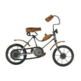 thumbnail image 2 of DecMode 10"W, 8"H Metal Vintage Bicycle Sculpture, Brown, 2 of 7