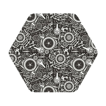 

Lukts Bicycles Parts Leather Drinks Coasters Set of 4 Suitable or Drinks Furniture Protection and Easy Clean up