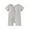 Grey, variant on LWFFDAW Newborn Infant Baby Boy Girl Summer Jumpsuit Short Sleeve Solid Crewneck One Piece Romper Zip Up Bodysuit Outfit Comfy Soft Onesies Sleepwear