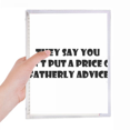 thumbnail image 1 of Priceless Dad's Advice Father's Festival Quote Notebook Loose Diary Refillable Journal Stationery, 1 of 3