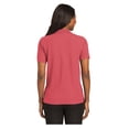 thumbnail image 2 of Port Authority Women's Short Sleeve Silk Touch Classic Polo Shirt Hibiscus Large, 2 of 4