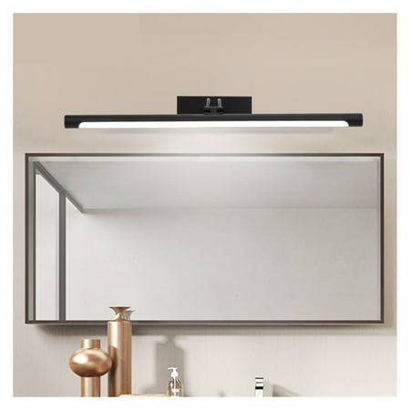 

Modern Led Bathroom Lamp Light 12w 55cm Vintage Wall Lamp Black Silver Vanity Light Fixtures Sconce Wall Light