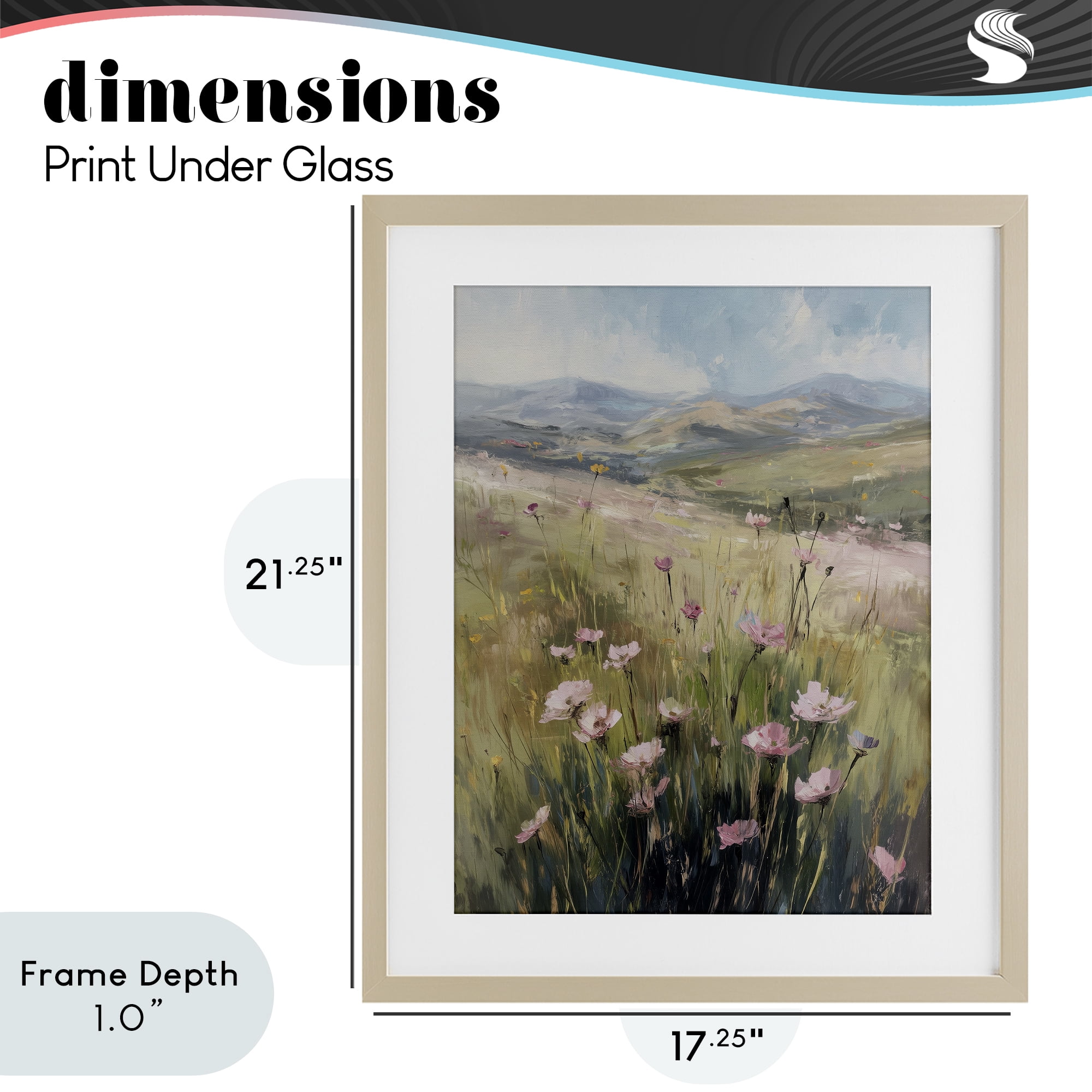 Stupell Industries Wild Shrubs in Pasture Birch Framed Print Under Glass, design by Svetlana Aleynikova