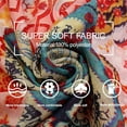 thumbnail image 2 of HSHDLDF Foulard Boho pour Femmes Légère à Imprimé Floral Foulard Automne Hiver Mode Châle à Franges, 2 of 7