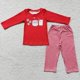 thumbnail image 1 of Venta al por mayor, ropa de Navidad a la moda para niñas, ropa de dormir, conjunto de puntos blancos, pantalones con volantes rojos para niños, conjunto de pijamas para Otoño e Invierno, 1 of 2