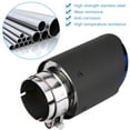 thumbnail image 4 of Silenciador de tubo de escape de fibra de carbono mate para coche de 63 mm a 89 mm, 4 of 12