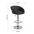 thumbnail image 2 of Set 2 Bancos Giratorio EKE LIFE HOME Respaldo Cocina negro, 2 of 6