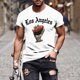 thumbnail image 1 of Tops para hombre, blusas y camisas de manga corta con cuello redondo para hombre, jersey informal con cuello redondo estampado para hombre, pantalones cortos deportivos para fitness, blusa de poliéste, 1 of 5