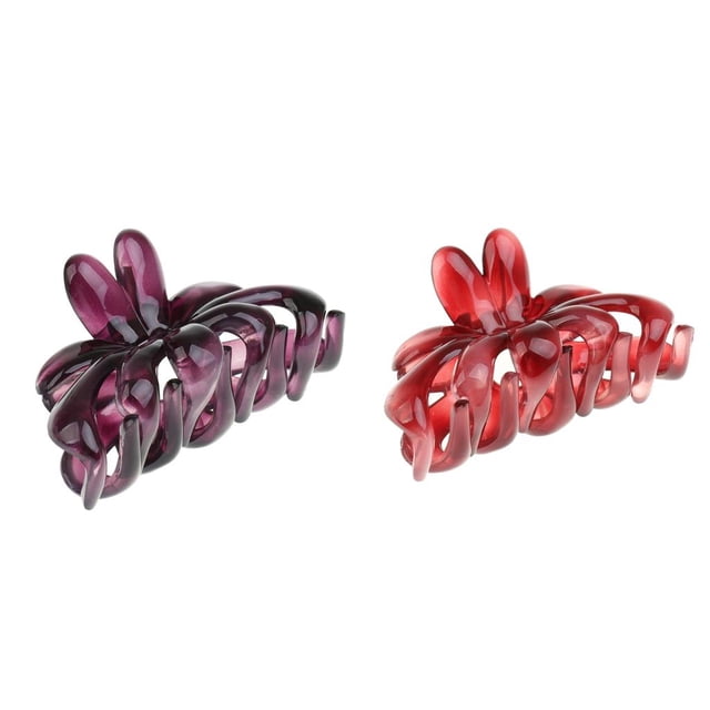 2 Piezas de Pinzas de Pelo Acrílicas con Fuerte Poder de Sujeción, Accesorios para El Cabello con Pasador Baoblaze Clip de garra de pelo de mujer