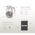 thumbnail image 2 of Cook With Color Egg Boiler, Kettle, Panini Cream Set – Back to School & College, 2 of 4