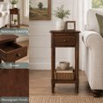 thumbnail image 3 of Convenience Concepts French Country Kourtney No Tools 1 Drawer Accent Table with Shelf, Espresso, 3 of 6