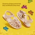 thumbnail image 3 of DREAM PAIRS Girls Sandals Closed-Toe Sandals with Interchangeable DIY Flower Dress Summer Shoes Toddler/Little Kid, 3 of 5