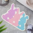 thumbnail image 3 of Binwennn Area Rug And Set Throw Couch Blanket Preppy Blanket for Bed Easter Bunny Bathroom Carpet Spring Tufted Absorbent Bath Mat Suitable For Bathroom Shower Bathtub Kitchen Area Carpet, 3 of 4