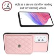 thumbnail image 4 of Allytech Galaxy A33 5G Wallet Case with Shoulder Strap, Luxury PU Leather RFID Blocking Protectve Anti-Scratch Bumper Cards Slots Magnetic Closure Phone Case Cover for Samsung Galaxy A33 5G, Pink, 4 of 9