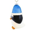 thumbnail image 3 of Craftoutlet.Com Big-eyed Penguin - One Ornament 4.5 Inch, Glass - Bird Santa Hat Ornament 50627, 3 of 3