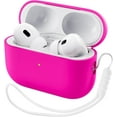 thumbnail image 1 of Yanonmyfd Funda Silicona para AirPods Pro 2 (2022/2023), Estuche de Silicona Líquida para AirPods Pro 2.ª con Cordón, LED Frontal Visible y Compatible con USB-L/USB-C - Negro,Rosa Pasión, 1 of 27