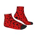 thumbnail image 3 of Bingfone Ladybug Pattern Design Patterned Men'S Women'S Casual Cotton Socks, 3 of 9