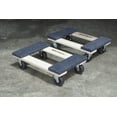 thumbnail image 2 of Offex Compact 18" Furniture Dolly with Wood Base and Carpeted Pad, 2 Pack - Gray,Tan, 2 of 2