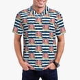 thumbnail image 1 of Fotbe Popcorn Camiseta Polo de Golf para Hombre con Estampado – Camisa Deportiva Transpirable con Cuello Abotonado-Large, 1 of 6