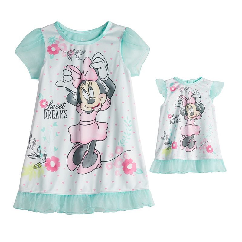 Girls 4/5 Nightgown You Can Be Anything with Matching Doll Nightshirt Sleepwear