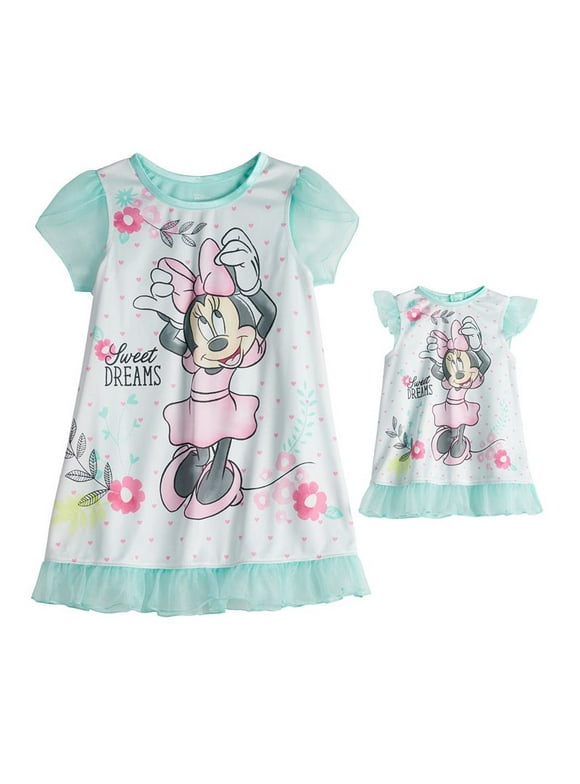 Matching Girl And Doll Nightgown Set
