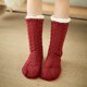 thumbnail image 1 of Calcetines de algodón de invierno para mujer, calcetines de suelo gruesos y lisos, calcetines de alfombra, calcetines de mujer, 1 of 4