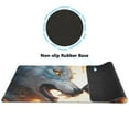 thumbnail image 2 of JSTEL Roarring Wolf Fire & Ice Large Gaming Mouse Pad Big Mousepad Mice Keyboard Mat with Non-Slip Rubber Base for Computer Laptop Home & Office, 35.4 X 15.7 inch, 2 of 6