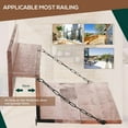 thumbnail image 4 of Table de Bar Pliante pour Rambarde Extérieure - Table de Patio en Métal Réglable pour Balcon, Terrasse, Jardin et Piscine, Table d'Appoint Polyvalente pour Café et Bureau pour Portable - Mobilier de Loisirs Gain de Place, 4 of 5
